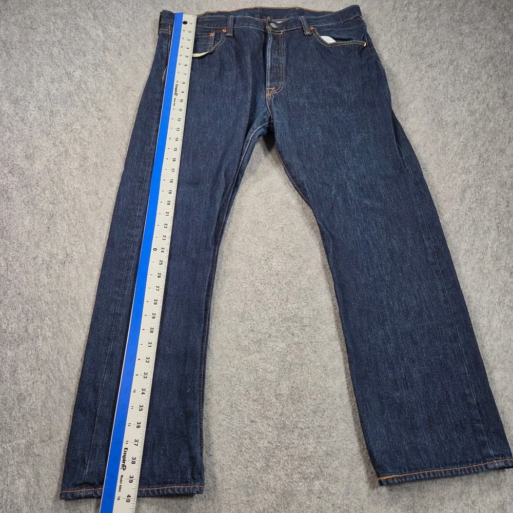 Levis 501 Original Fit Jeans Mens 37x29 (tag 38x30) Blue Straight Leg Button Fly